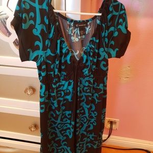 Teal,black dress for sale